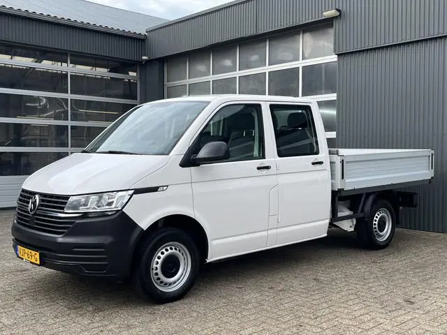 Volkswagen Transporter 2.0 TDI DC Pick-up Openlaadbak Airco Telefoonverbinding 6-Persoons 1e eigenaa...