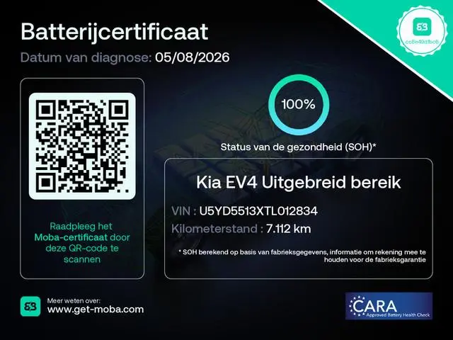 Kia EV4 GT-Line Business Edition 81.4 kWh (SOH 100%) - Navigatie - Camera - Lederen bekleding - Afne...