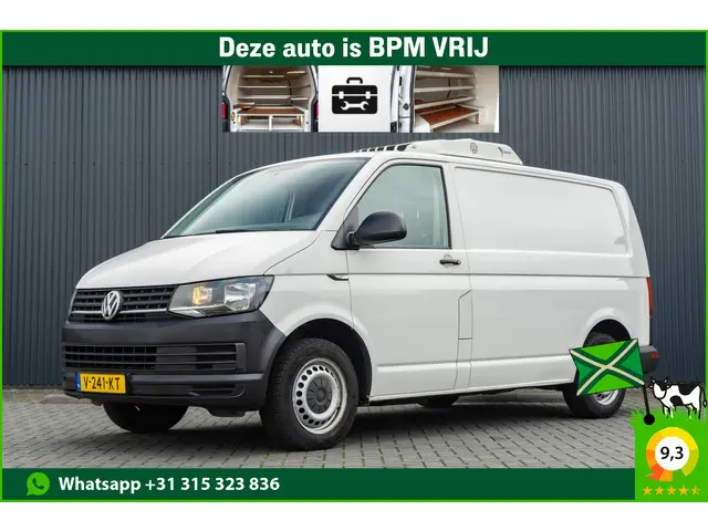 Volkswagen Transporter T6 2.0 TDI L1H1 | Koelwagen | Dag en nachtkoeling | 3-Zits | Cruise | Airco | Euro 6