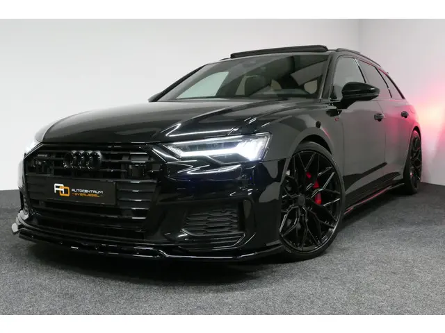 Audi A6 Avant 55 TFSI e quattro Competition / S6 Diffuser / Maxton Design Bodykit V.2 / Panoramadak / HD Matrix LED / Elektr. verstelbare voorstoelen + memory / HUD / Elektr. wegklapbare trekhaak / Apple Carplay - Android Auto / Stoelverwarming / Adaptive Cruise Control / 21'' LMV / Achteruitrijcamera / Valcona lederen bekleding / Dodehoek detectie / Draadloze telefoonlader