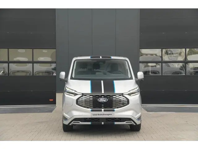 Ford E-Transit Custom 340 L2H1 Sport 71 kWh 218pk - 2x Schuifdeur - ACC - Elek Trekhaak - B&O - Navi...