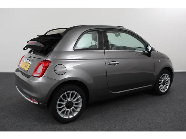 Fiat 500 C 1.2 Lounge Navigatie Lederen interieur Climate control Cruise control Parkeer sensor acht...