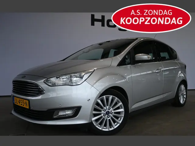 Ford C-Max 1.0 Titanium Clima Cruise control Navigatie Rijklaarprijs Inruil Mogelijk!