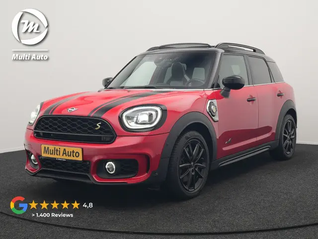 MINI Countryman 2.0 Cooper S E ALL4 JCW Plug In Hybrid 220pk Dealer O.H PHEV | Panodak | Head Up | Camera | Alcantara Sportstoelen Verwarmd | Apple Carplay | Cruise Control | Keyless | Virtual | Navigatie | DAB |