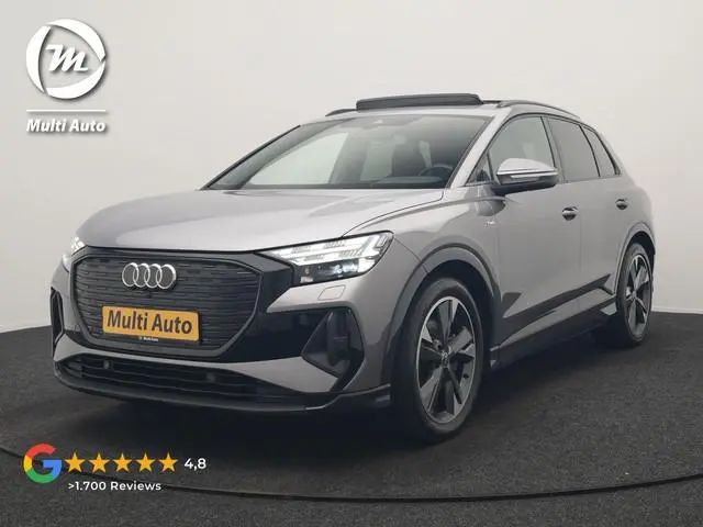 Audi Q4 e-tron 50 quattro S Line 82 kWh 299pk Dealer O.H | Trekhaak Af Fabriek | Panodak | Adaptive...