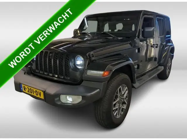Jeep Wrangler Unlimited 4xe Hybride 380 Sahara / Trekhaak / Leder / Stuur-Stoelverwarming / Pdc.+Cam...