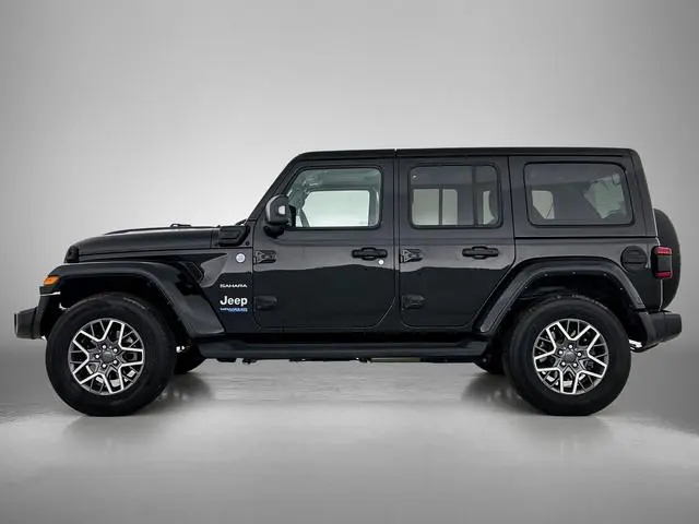 Jeep Wrangler Unlimited 4xe Hybride 380 Sahara / Trekhaak / Leder / Stuur-Stoelverwarming / Pdc.+Cam...