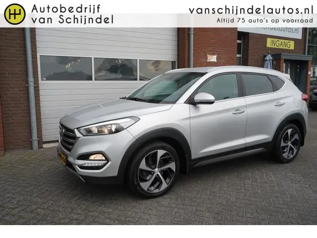 Hyundai Tucson 1.6 T-GDI 177PK 4WD PREMIUM TREKHAAK LEDER STOELVERWARMING CAMERA NAVI CLIMA CRUISE B...