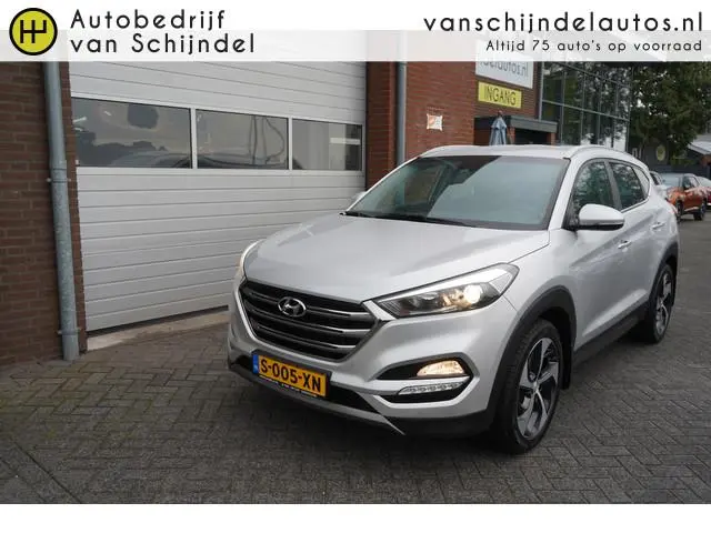 Hyundai Tucson 1.6 T-GDI 177PK 4WD PREMIUM TREKHAAK LEDER STOELVERWARMING CAMERA NAVI CLIMA CRUISE B...