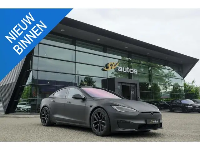 Tesla Model S Plaid + 1020pk Yoke stuur FSD *BTW* Panoramadak Full Self Drive NLauto 21' LMV