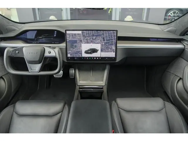 Tesla Model S Plaid + 1020pk Yoke stuur FSD *BTW* Panoramadak Full Self Drive NLauto 21' LMV