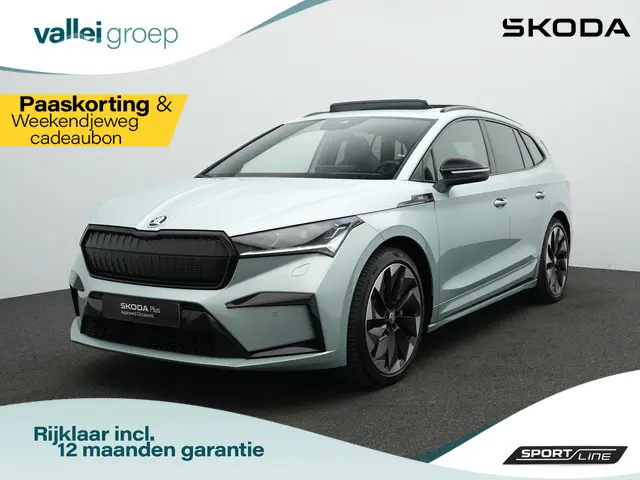 Skoda Enyaq iV 80X 265 pk Sportline | Warmtepomp | Panoramadak | Gegeugenstoel | Matrix LED | Stuur-...
