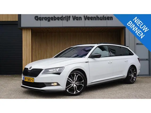 Skoda Superb Combi 1.8 TSI 180pk Sportline Business dsg Pano Elek.trekhaak Keyless Canton Stoelverw...