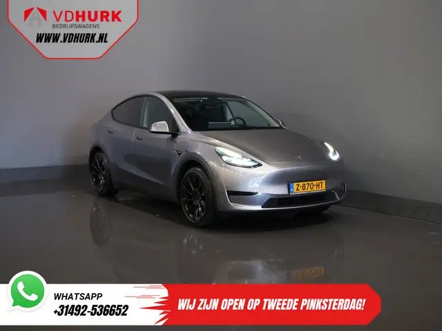 Tesla Model Y 455 Km WLTP (DEMO) Auto Pilot/ Pano/ Memory/ Elek.klep/ Stoelverw./ Navi/ 360 Camera/...