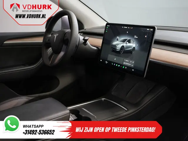 Tesla Model Y 455 Km WLTP (DEMO) Auto Pilot/ Pano/ Memory/ Elek.klep/ Stoelverw./ Navi/ 360 Camera/...
