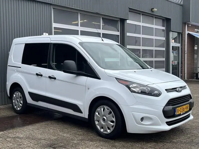 Ford Transit Connect 1.0 Benzine Btw vrij Airco 3-Persoons Kastinrichting Trekhaak 1200kg Parkeersen...