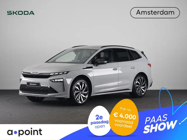 Škoda Enyaq 85 Sportline 286 pk 21 inch | Head up | Lightband | Blind spot | Adaptive Cruise | Panor...