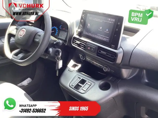 Fiat e-Doblò L2 50 kWh 285 WLTP Carplay/ Snellader/ Camera/ Cruise/ 3 Pers./ Airco/ DAB