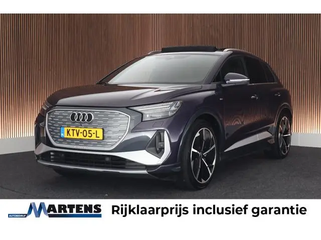 Audi Q4 e-tron 40 204pk S edition 77 kWh SOH 94% RS Zetels Memory Trekhaak Camera Panoramadak HUD Ca...