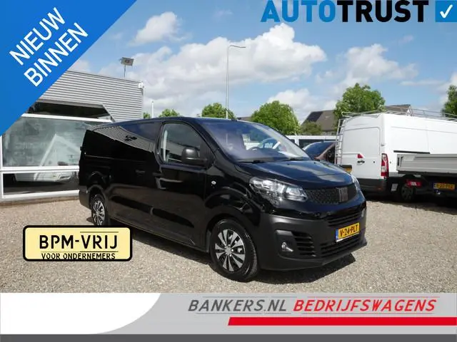 Fiat Scudo 2.0 MultiJet 140PK, L3, Dubbel Cabine, Airco, Marge auto, 2 x Schuifdeur