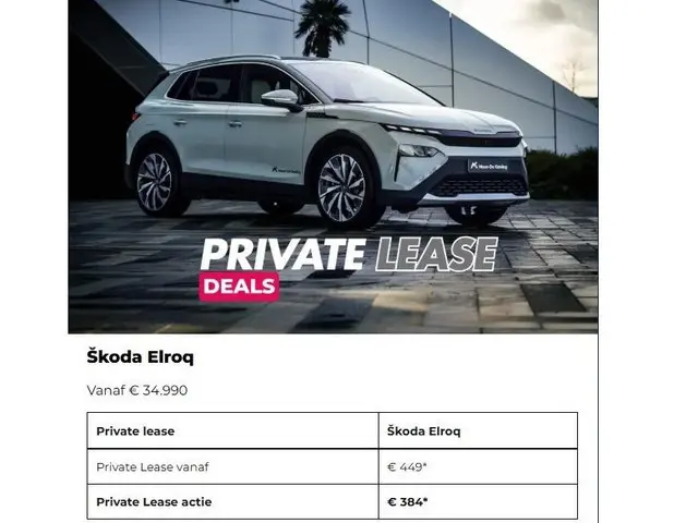 Škoda Elroq 50 Selection 19 Inch Regulus| PRIVATELEASE 399,- PER MAAND!! | 3000,- INRUILPREMIE!!|