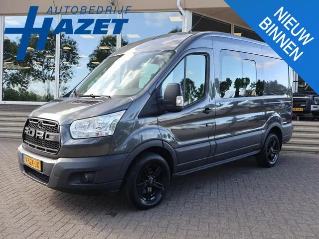 Ford Transit 330 2.0 TDCI 130 PK L2H2 DUBBEL CABINE 5-PERS. *85.969 KM* | EURO 6 | TREKHAAK 2650 KG...