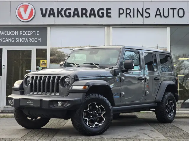 Jeep Wrangler Unlimited 4xe 380 Rubicon |NIEUWE HV ACCU|SOFTTOP|STOEL+STUURVW|NAVI|CAMERA| 748,- P/M...