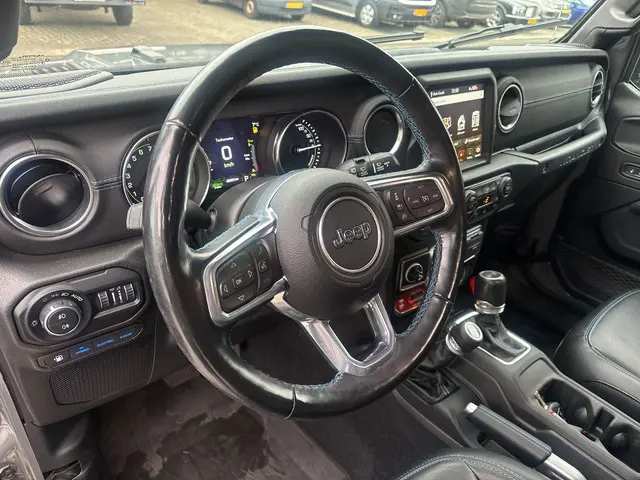 Jeep Wrangler Unlimited 4xe 380 Rubicon |NIEUWE HV ACCU|SOFTTOP|STOEL+STUURVW|NAVI|CAMERA| 748,- P/M...