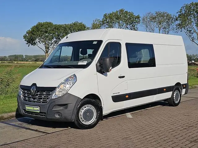 RENAULT MASTER 2.3 L3H2 Dubbele Cabine Airco NAP 1e Eigenaar Navi CruiseControl 145Pk Euro6