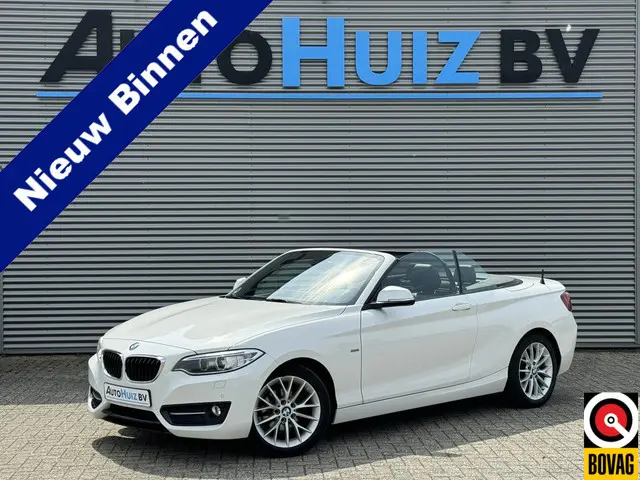 BMW 2-serie Cabrio 218i Executive Sport Line Leer Navigatie PDC Xenon Climate Control Stuurverwarmin...