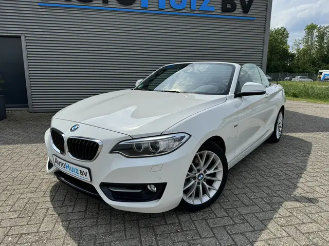 BMW 2-serie Cabrio 218i Executive Sport Line Leer Navigatie PDC Xenon Climate Control Stuurverwarmin...