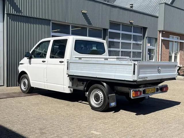 Volkswagen Transporter 2.0 TDI L2H1 DC Euro 6 Pick up Dubbele cabine open laadbak Pick-up Airco Tele...