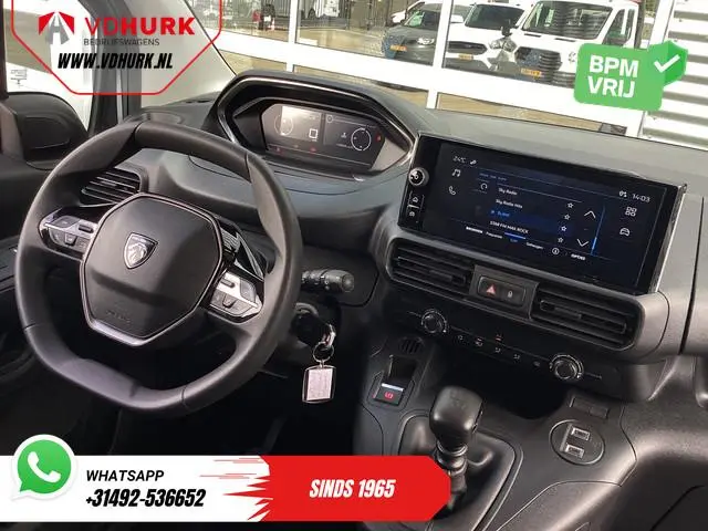 Peugeot Partner 1.5 HDI 100 pk Dealer Onderhouden/ 3Pers./ Carplay/ Cruise/ Airco/ Camera/ PDC
