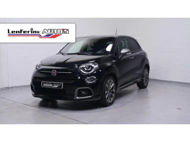 Fiat 500 X 1.3 GSE Sport ACC PDC v+a NAP DAB Navigatie Apple-carplay keyless entry en start  Pack-safety Pack-tech  Sportpakket Camera Private-glas climate-controle schakelflippers 18"LMV lederen bekleding