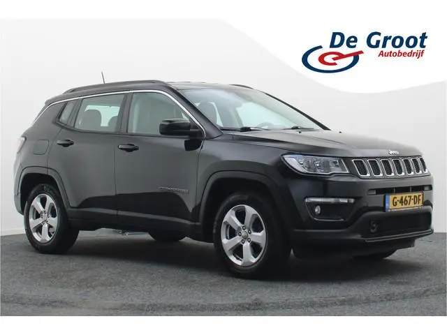 Jeep Compass 1.4 MultiAir Longitude Leder/Stof, Apple Carplay, Camera, Cruise, Climate, DAB, PDC, 17...