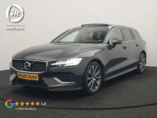 Volvo V60 T8 Twin Engine AWD Inscription PHEV 390pk | Panodak | Lederen Sportstoelen & Stuur Verwarm...
