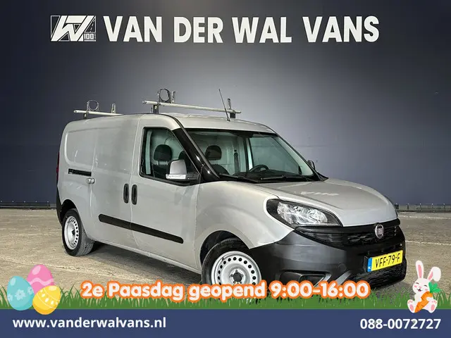 Fiat Doblò Cargo 1.6 MJ 105pk L2H1 Euro6 Airco | 3-Zits | Navigatie | Trekhaak | Dakdragers Cruiseco...