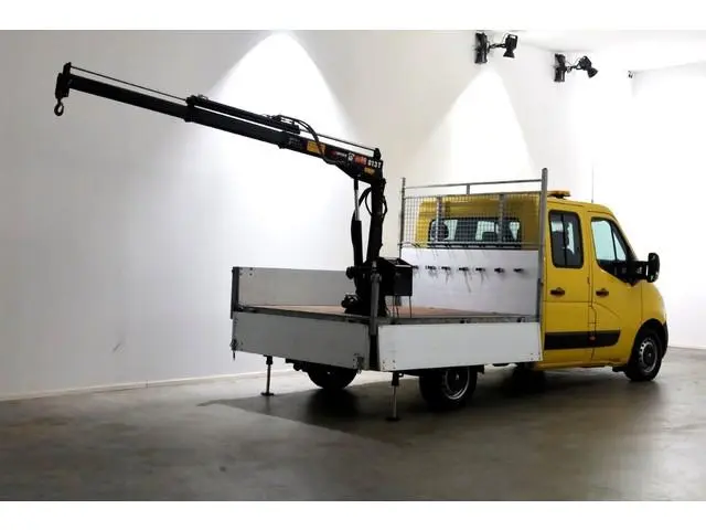 Renault Master T35 2.3 dCi 130pk E6 L2H1 D.C. Open Laadbak + HIAB 013T Kraan 12-2016