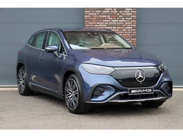 Mercedes-Benz EQE SUV 350+ AMG Line 91 kWh | Hyperscreen | Achterasbesturing | Distronic+ | Surround Camera | Verwarmd Stuurwiel | Digital Light | Keyless Go | Parfumering | 22kW | Memory |
