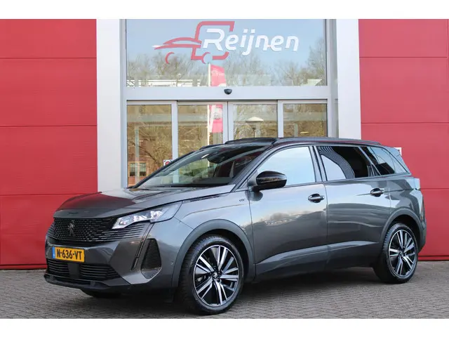 Peugeot 5008 1.2 130PK AUTOMAAT GT PACK BUSINESS | PANORAMISCH SCHUIF/KANTEL DAK | AFNEEMBARE TREKHA...