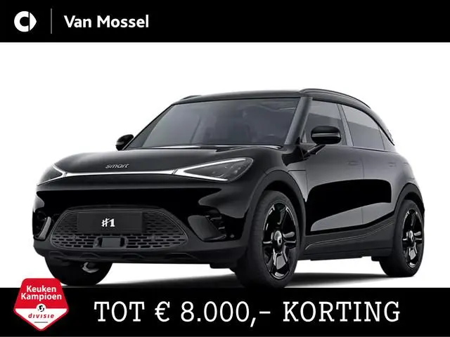 smart #1 Pro+ Black Collection 66 kWh / Stoelverwarming /  Halo Roof / 360°-camera / Easy entry / Fr...