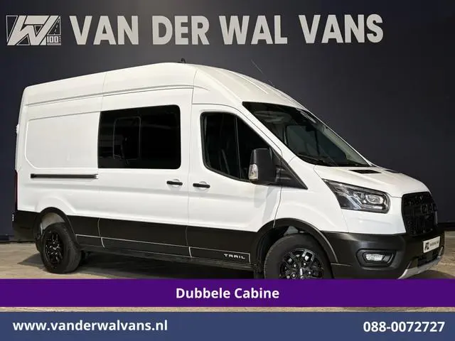 Ford Transit 2.0 TDCI 131pk L3H3 Dubbele Cabine Euro6 Inrichting Airco | 6-Zits | Camera | Apple Car...