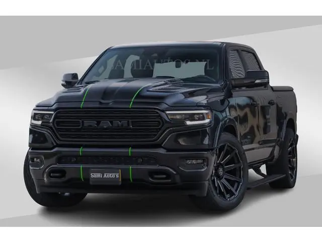 Dodge RAM LIMITED 5.7 V8 HEMI | TOP STAAT | €59950,- excl | BOM VOL | HUD | LUCHTVERING | STRIPING |...