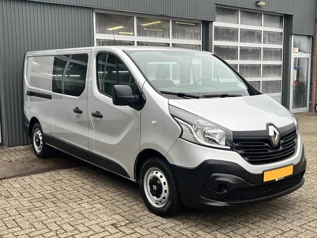 Renault Trafic 1.6 dCi T29 L2H1 DC Marge Btw / Bpm vrij Airco Cruise controle Navigatie 5-Persoons Dubbele cabine Euro 6 Lang Verlengde wielbasis 1e eigenaar Ex overheid