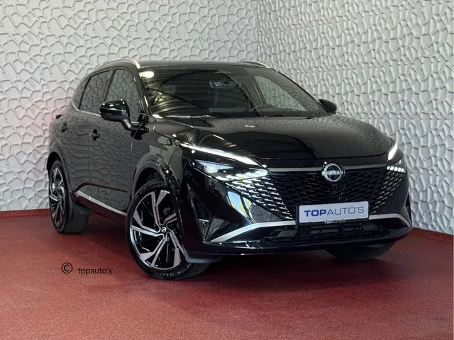 Nissan Qashqai 1.3 MHEV 160PK TEKNA PLUS BOSE 20''LMV  LEER ALCANTARA PANO MASSAGE BOSE STOEL/STUUR/RUIT VERW MATRIX.LED ELEK.KLEP HEADUP 20''LMV GOOGLE NAVI 03/2025