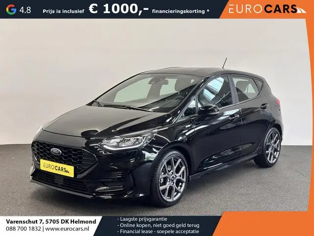 Ford Fiesta 1.0 EcoBoost Hybrid ST-Line Facelift! Airco ECC Navi Carplay PDC + Camera Achter LM Velg...