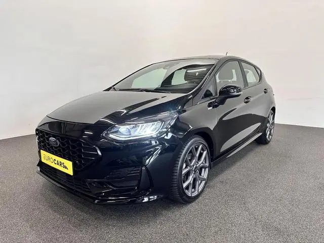 Ford Fiesta 1.0 EcoBoost Hybrid ST-Line Facelift! Airco ECC Navi Carplay PDC + Camera Achter LM Velg...