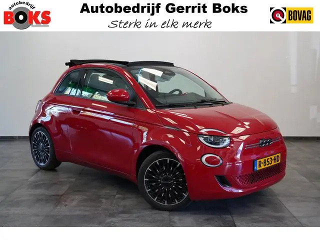 Fiat 500 C Icon 42 kWh Cruise/Climate Cabrio ROSSO PASSIONE NAP!