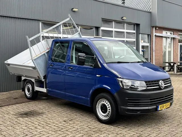 Volkswagen Transporter 2.0 TDI L2H1 DC Euro 6 Kipper open laadbak Airco trekhaak 2200kg trekgewicht...