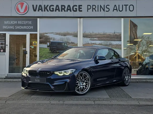 BMW 4-serie Cabrio M4 Competition |TANSANITE BLUE|M-PERF. UITLAAT|DEALER ONDERH.| 3935 
